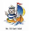 Børnekop med navn - Sæl i båd